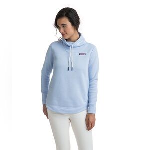 Vineyard Vines Sweater Fleece Funnel Neck Shep Shirt Size Small
